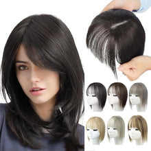 Load image into Gallery viewer, Wig Women Natural Lightweight Breathable Height Increasing Covering White Hair Head Invisible Seamless Fluffy Simulated Wig Piece
