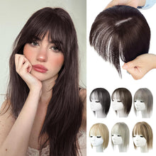 Load image into Gallery viewer, Wig Women Natural Lightweight Breathable Height Increasing Covering White Hair Head Invisible Seamless Fluffy Simulated Wig Piece
