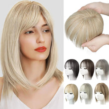 Load image into Gallery viewer, Wig Women Natural Lightweight Breathable Height Increasing Covering White Hair Head Invisible Seamless Fluffy Simulated Wig Piece
