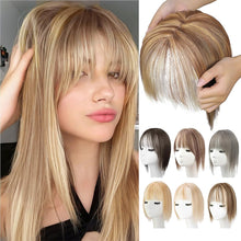 Load image into Gallery viewer, Wig Women Natural Lightweight Breathable Height Increasing Covering White Hair Head Invisible Seamless Fluffy Simulated Wig Piece
