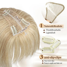Load image into Gallery viewer, Wig Women Natural Lightweight Breathable Height Increasing Covering White Hair Head Invisible Seamless Fluffy Simulated Wig Piece

