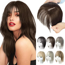 Load image into Gallery viewer, Wig Women Natural Lightweight Breathable Height Increasing Covering White Hair Head Invisible Seamless Fluffy Simulated Wig Piece

