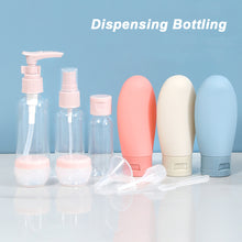 Load image into Gallery viewer, Portable Travel Liquid Container Tool Perfume Bottle Set Refillable Spray Lotion Shampoo Shower Tube Cosmetic Bottling Bottle
