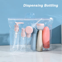 Load image into Gallery viewer, Portable Travel Liquid Container Tool Perfume Bottle Set Refillable Spray Lotion Shampoo Shower Tube Cosmetic Bottling Bottle
