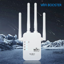 Load image into Gallery viewer, 2.4G WiFi Repeater 300Mbps 1200Mbps Dual-Band Repetidor of Signal Booster WIFI Amplificador Range Repeater Wireless Point AP Router
