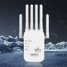 Load image into Gallery viewer, 300Mbps/1200Mbps 2.4G 5.8G WiFi Repeater Dual-Band Repetidor of Signal Booster WIFI Amplificador Range Repeater Wireless Point AP Router
