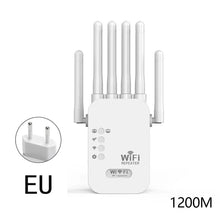Load image into Gallery viewer, 300Mbps/1200Mbps 2.4G 5.8G WiFi Repeater Dual-Band Repetidor of Signal Booster WIFI Amplificador Range Repeater Wireless Point AP Router

