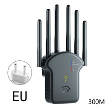 Load image into Gallery viewer, 300Mbps 1200Mbps with High 6 Antenna WiFi Repeater Wireless Router Network Amplifier Repeater Signal Cover Extender Range Signal WiFi Booster
