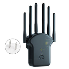 Load image into Gallery viewer, 300Mbps 1200Mbps with High 6 Antenna WiFi Repeater Wireless Router Network Amplifier Repeater Signal Cover Extender Range Signal WiFi Booster
