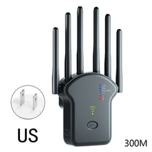 Load image into Gallery viewer, 300Mbps 1200Mbps with High 6 Antenna WiFi Repeater Wireless Router Network Amplifier Repeater Signal Cover Extender Range Signal WiFi Booster
