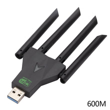 Load image into Gallery viewer, Driver Free 1300Mbps USB WiFi Adapter 2.4G/5Ghz Dual Band Wi-Fi 4 Antenna Wireless Receiver For PC/Laptop
