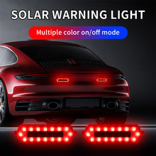 Load image into Gallery viewer, Solar Power 16 LED Mortorcycle Car Warning Flashing Light Night Ride Tail Light Anti-rear Strobe Light for Motorcycle Electric Vehicle Bicycle
