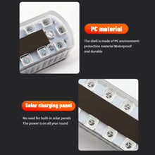 Load image into Gallery viewer, Solar Power 16 LED Mortorcycle Car Warning Flashing Light Night Ride Tail Light Anti-rear Strobe Light for Motorcycle Electric Vehicle Bicycle
