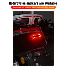 Load image into Gallery viewer, Solar Power 16 LED Mortorcycle Car Warning Flashing Light Night Ride Tail Light Anti-rear Strobe Light for Motorcycle Electric Vehicle Bicycle
