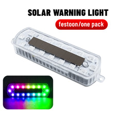 Load image into Gallery viewer, Solar Power 16 LED Mortorcycle Car Warning Flashing Light Night Ride Tail Light Anti-rear Strobe Light for Motorcycle Electric Vehicle Bicycle
