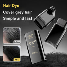 Load image into Gallery viewer, Hair Touch-up Stick Waterproof Sweatproof Non-smudging Covering White Hair Not Easily Decolorized Hair Color Stick With Tooth Comb
