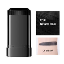 Load image into Gallery viewer, Hair Touch-up Stick Waterproof Sweatproof Non-smudging Covering White Hair Not Easily Decolorized Hair Color Stick With Tooth Comb
