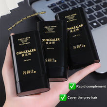 Load image into Gallery viewer, Hair Touch-up Stick Waterproof Sweatproof Non-smudging Covering White Hair Not Easily Decolorized Hair Color Stick With Tooth Comb
