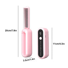 Load image into Gallery viewer, Foldable Straight Hair Comb Mini Portable Charging Wireless Negative Ion Roll Straightening Dual-use Straightener Hair Styling Tool
