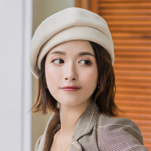Load image into Gallery viewer, Retro Plaid Beret Fashionable Versatile Autumn Winter Delicate Soft Comfortable Breathable Beret Octagonal Hat for Women
