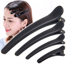 Load image into Gallery viewer, 5pcs Black Spray Painted Frosted Hairpins Seamless Bangs Clips Simple Hair Clips Headwear Hair Accessories for Women
