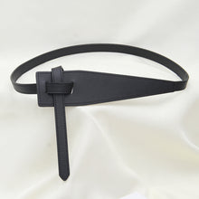 Load image into Gallery viewer, Irregular Buckle Knot Waistband Simple Stylish Adjustable Artificial Leather Belt Coat Dress Waist Decoration Belt for Women
