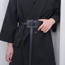Load image into Gallery viewer, Irregular Buckle Knot Waistband Simple Stylish Adjustable Artificial Leather Belt Coat Dress Waist Decoration Belt for Women
