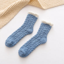 Load image into Gallery viewer, Comfortable Cold Resistant Coral Fleece Socks Women's Mid-tube Socks Autumn Winter Fleece Thick Warm Socks Plush Floor Socks
