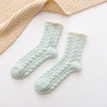 Load image into Gallery viewer, Comfortable Cold Resistant Coral Fleece Socks Women's Mid-tube Socks Autumn Winter Fleece Thick Warm Socks Plush Floor Socks
