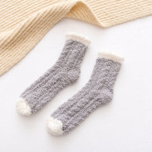 Load image into Gallery viewer, Comfortable Cold Resistant Coral Fleece Socks Women's Mid-tube Socks Autumn Winter Fleece Thick Warm Socks Plush Floor Socks

