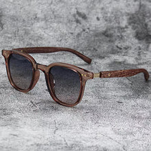 Load image into Gallery viewer, Wood Grain Frame Sunglasses Fashionable Versatile Unpolarized UV Protection Comfortable Outdoor Sunglasses for Women Men
