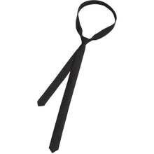 Load image into Gallery viewer, Fashionable Casual 3cm Ultra-narrow Tie Shirt Decoration Matching Pure Black Tie Adjustable Versatile Ties for Women
