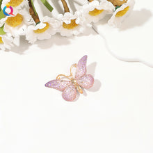 Load image into Gallery viewer, Gradient Colored Butterfly Hair Clip Mini Lovely Bangs Hairpin Hair Claw Clip Versatile Fashionable Headwear Hair Accessories
