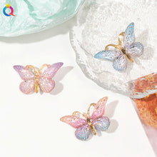 Load image into Gallery viewer, Gradient Colored Butterfly Hair Clip Mini Lovely Bangs Hairpin Hair Claw Clip Versatile Fashionable Headwear Hair Accessories
