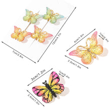 Load image into Gallery viewer, Gradient Colored Butterfly Hair Clip Mini Lovely Bangs Hairpin Hair Claw Clip Versatile Fashionable Headwear Hair Accessories
