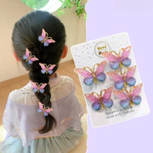 Load image into Gallery viewer, Gradient Colored Butterfly Hair Clip Mini Lovely Bangs Hairpin Hair Claw Clip Versatile Fashionable Headwear Hair Accessories
