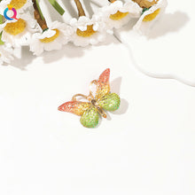 Load image into Gallery viewer, Gradient Colored Butterfly Hair Clip Mini Lovely Bangs Hairpin Hair Claw Clip Versatile Fashionable Headwear Hair Accessories
