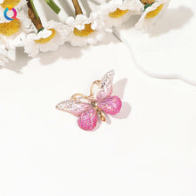 Load image into Gallery viewer, Gradient Colored Butterfly Hair Clip Mini Lovely Bangs Hairpin Hair Claw Clip Versatile Fashionable Headwear Hair Accessories
