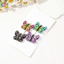 Load image into Gallery viewer, Gradient Colored Butterfly Hair Clip Mini Lovely Bangs Hairpin Hair Claw Clip Versatile Fashionable Headwear Hair Accessories
