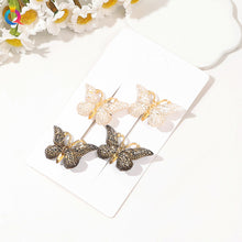 Load image into Gallery viewer, Gradient Colored Butterfly Hair Clip Mini Lovely Bangs Hairpin Hair Claw Clip Versatile Fashionable Headwear Hair Accessories
