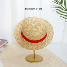 Load image into Gallery viewer, Fashionable Wide Brim Straw Hat Sun Hat UV Protection Casual Hat Outdoor Sports Sunshade Bonnet Beach Hat for Women Children
