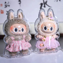 Load image into Gallery viewer, Milan Skirt Protective Acrylic Storage Case For Plush Dolls Display Bag for Labubu No Doll Transparent Portable Cable Organizer Box Storage Case
