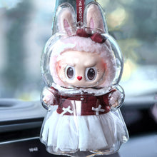Load image into Gallery viewer, Milan Skirt Protective Acrylic Storage Case For Plush Dolls Display Bag for Labubu No Doll Transparent Portable Cable Organizer Box Storage Case
