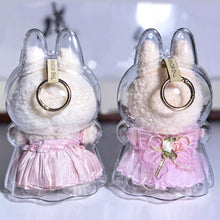 Load image into Gallery viewer, Milan Skirt Protective Acrylic Storage Case For Plush Dolls Display Bag for Labubu No Doll Transparent Portable Cable Organizer Box Storage Case
