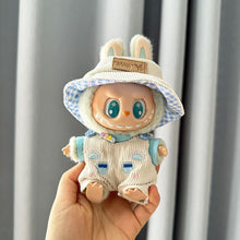 Load image into Gallery viewer, For Labubu V1 V2 Plush Doll Pendant Cartoon Jumpsuit Three Piece Set Cool Cute Outfit Accessories Labubu Clothes
