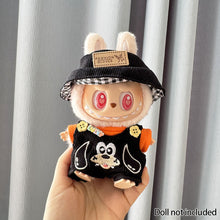 Load image into Gallery viewer, For Labubu V1 V2 Plush Doll Pendant Cartoon Jumpsuit Three Piece Set Cool Cute Outfit Accessories Labubu Clothes
