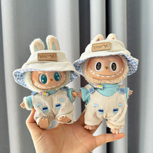 Load image into Gallery viewer, For Labubu V1 V2 Plush Doll Pendant Cartoon Jumpsuit Three Piece Set Cool Cute Outfit Accessories Labubu Clothes
