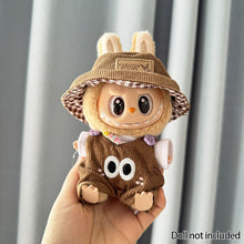 Load image into Gallery viewer, For Labubu V1 V2 Plush Doll Pendant Cartoon Jumpsuit Three Piece Set Cool Cute Outfit Accessories Labubu Clothes
