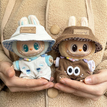 Load image into Gallery viewer, For Labubu V1 V2 Plush Doll Pendant Cartoon Jumpsuit Three Piece Set Cool Cute Outfit Accessories Labubu Clothes
