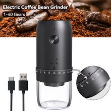 Load image into Gallery viewer, Portable USB Electric Coffee Bean Grinder 40 Gears External Adjustable Rechargeable Grinders Household Mini Coffee Machine
